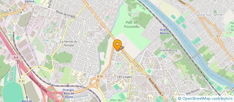 localisation de l'entreprise ESPACE LASER INTERNATIONAL à EVRY-COURCOURONNES