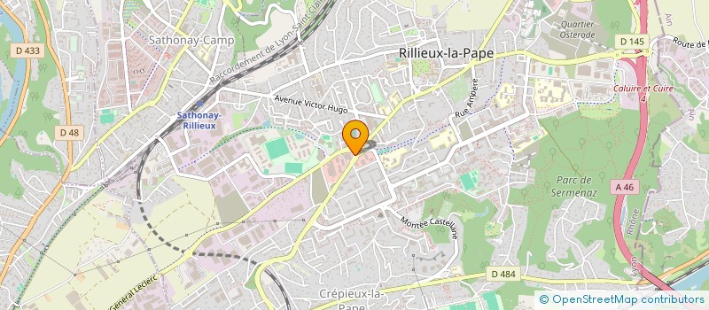 localisation de l'entreprise ESPACE LAV  RILLIEUX LA PAPE