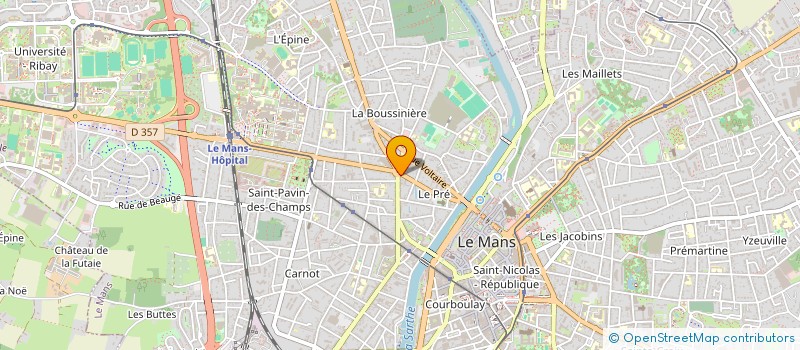 localisation de l'entreprise ESPACE LAVERIE à LE MANS