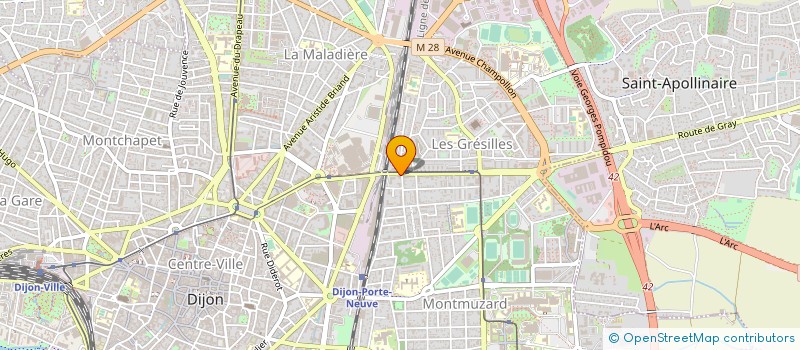 localisation de l'entreprise ESPACE LAVERIE à DIJON