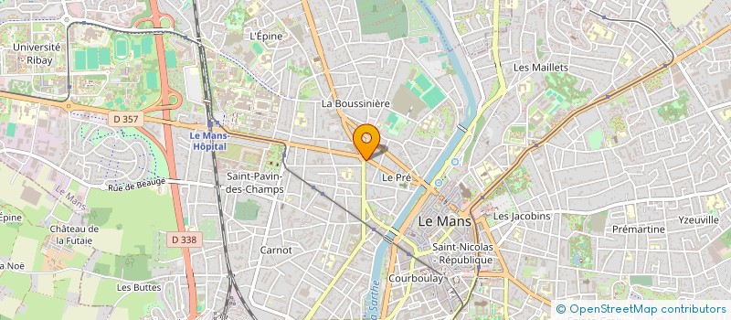 localisation de l'entreprise ESPACE LAVERIE à LE MANS