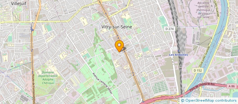 localisation de l'entreprise ESPACE LES MONIS à VITRY-SUR-SEINE