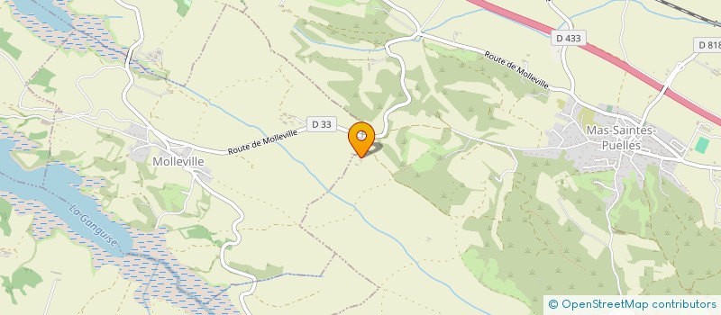 localisation de l'entreprise ESPACE LES VALLONS  MIREVAL-LAURAGAIS