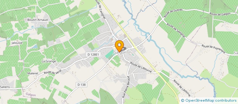 localisation de l'entreprise ESPACE LIBOURNAIS D ENTREPRISES ARTISTIQUES  GALGON