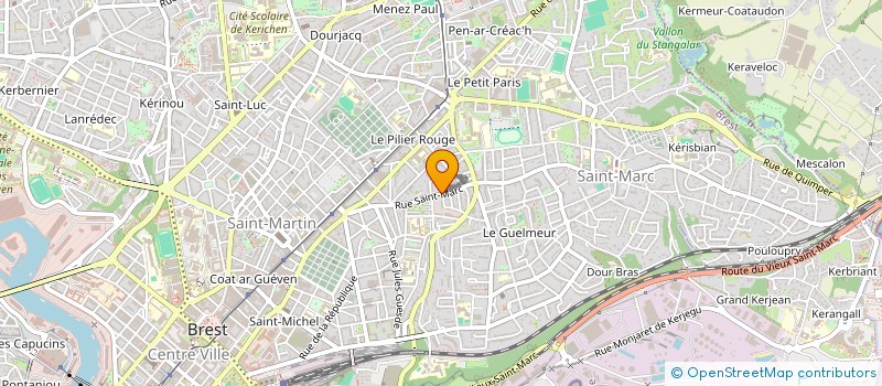 localisation de l'entreprise ESPACE LIBRE à BREST