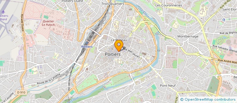 localisation de l'entreprise ESPACE LIBRE à POITIERS