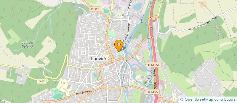 localisation de l'entreprise ESPACE LIGNE & BIEN-ETRE à LOUVIERS