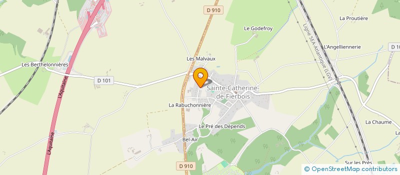 localisation de l'entreprise ESPACE LINE  SAINTE-CATHERINE-DE-FIERBOIS