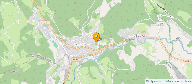 localisation de l'entreprise ESPACE LOCATION  LE THOLY