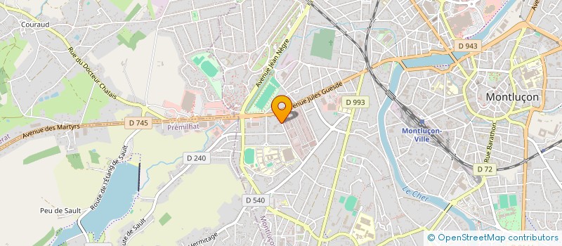 localisation de l'entreprise ESPACE LOCATION MONTLUCON à MONTLUCON