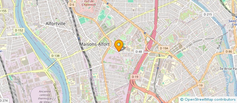 localisation de l'entreprise ESPACE LOGEMENT  MAISONS-ALFORT