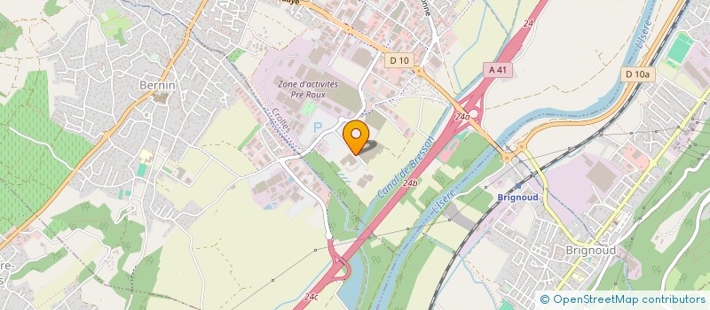 localisation de l'entreprise ESPACE LOGISTIQUE GRESIVAUDAN  CROLLES