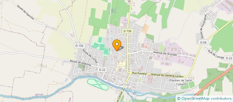 localisation de l'entreprise ESPACE LOISIR PISCINE à JARNAC