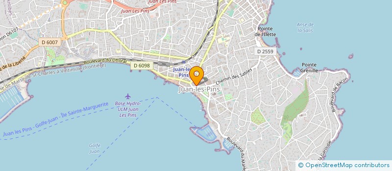 localisation de l'entreprise ESPACE LOISIRS à ANTIBES