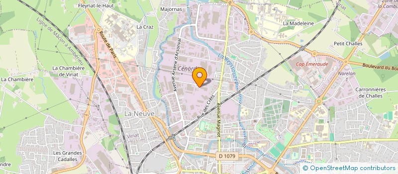 localisation de l'entreprise ESPACE LOISIRS CENORD  BOURG-EN-BRESSE
