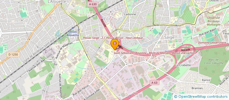 localisation de l'entreprise ESPACE LOISIRS CONCEPTS à PESSAC