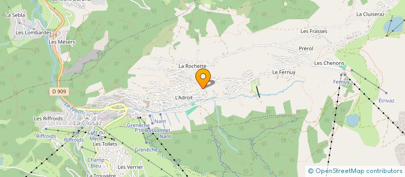 localisation de l'entreprise ESPACE LOISIRS DES CONFINS à LA CLUSAZ