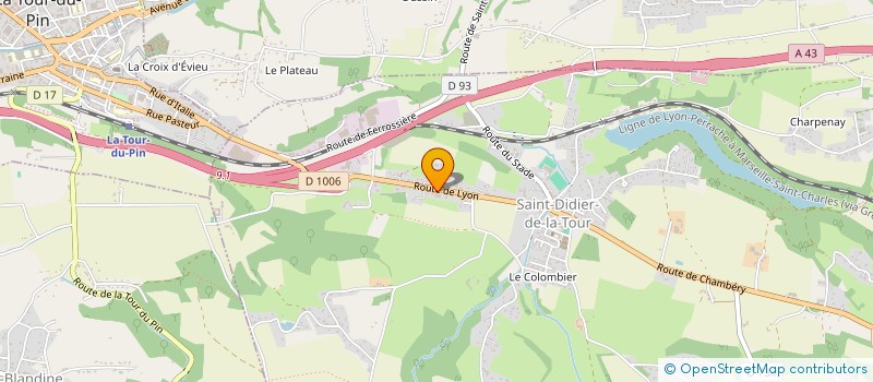 localisation de l'entreprise ESPACE LOISIRS MOTOCULTURE EURL  SAINT-DIDIER-DE-LA-TOUR