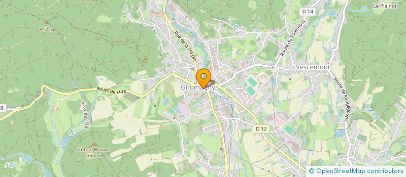 localisation de l'entreprise ESPACE LOISIRS SERVICE SARL à VESCEMONT