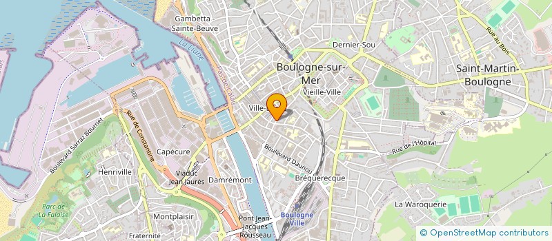 localisation de l'entreprise ESPACE LUMIERE à BOULOGNE-SUR-MER