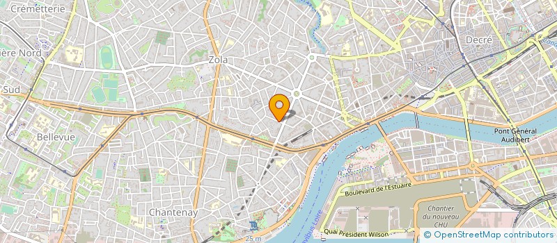localisation de l'entreprise ESPACE M à NANTES