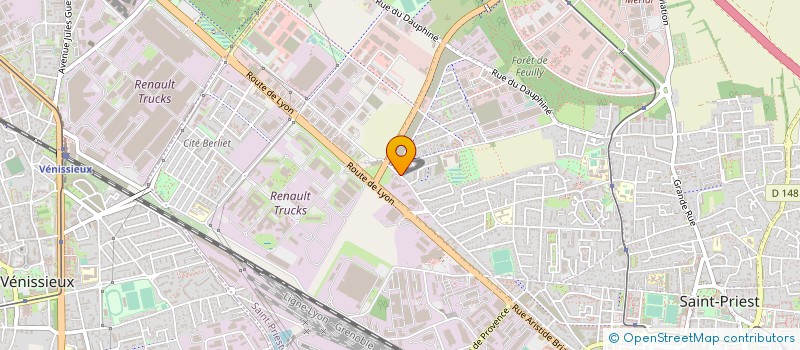 localisation de l'entreprise ESPACE MACONNERIE  SAINT-PRIEST