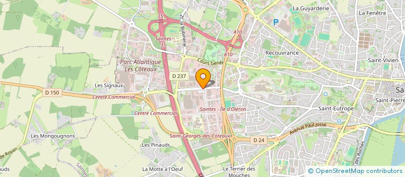 localisation de l'entreprise ESPACE-MADA.COM KDO VOLANT à SAINTES