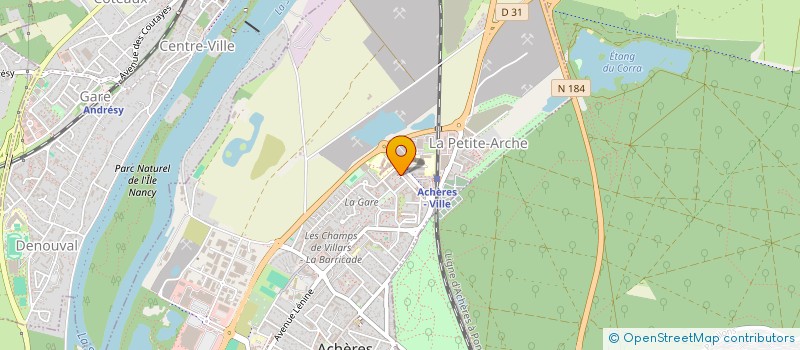 localisation de l'entreprise ESPACE MAQUETTE  ACHERES