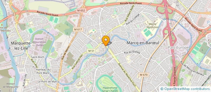 localisation de l'entreprise ESPACE MARCQ à MARCQ-EN-BARŒUL