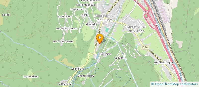 localisation de l'entreprise ESPACE MARIN  LA CHAMBRE