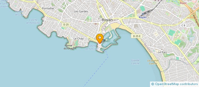 localisation de l'entreprise ESPACE MARINE INDUSTRIE à ROYAN