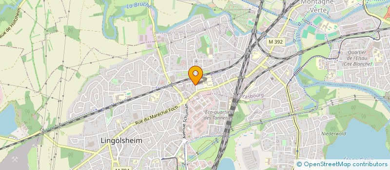 localisation de l'entreprise ESPACE MARJANE  STRASBOURG