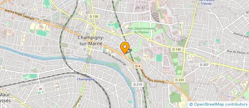 localisation de l'entreprise ESPACE MARTELET à CHAMPIGNY-SUR-MARNE