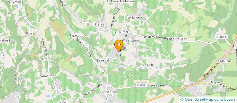 localisation de l'entreprise ESPACE MC2 à THEIZE