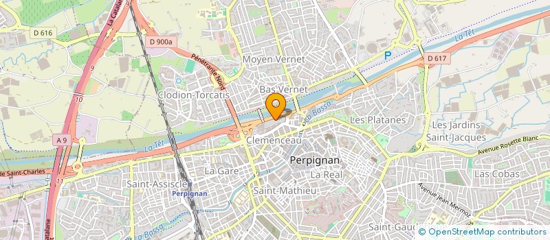 localisation de l'entreprise ESPACE MED  PERPIGNAN