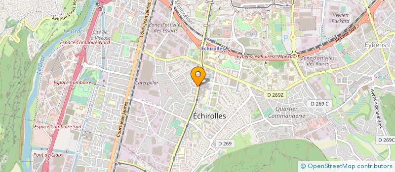 localisation de l'entreprise ESPACE MEDICAL à ECHIROLLES