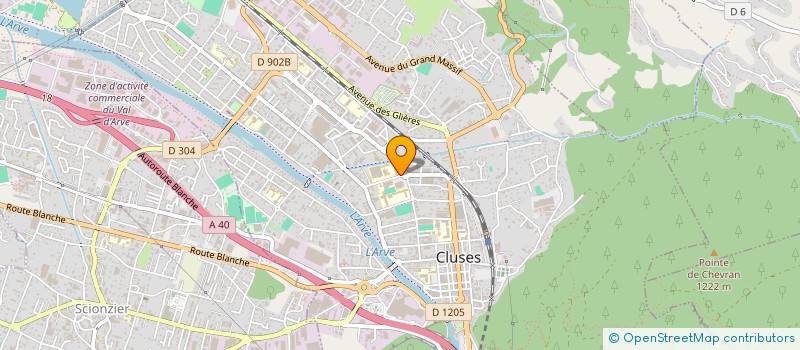 localisation de l'entreprise ESPACE MEDICAL CLUSIEN  CLUSES