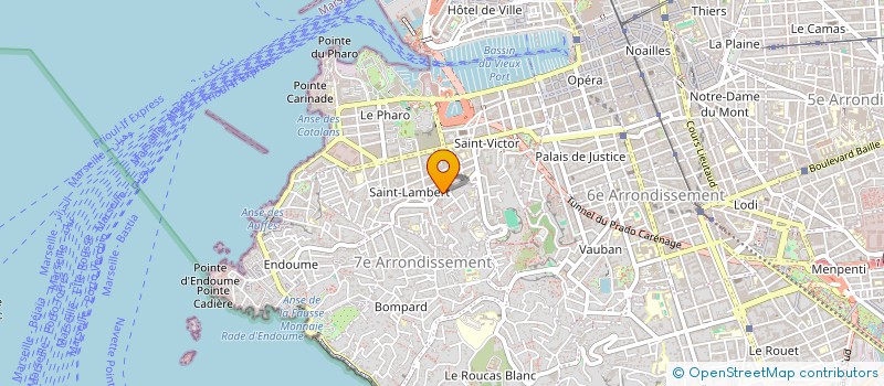 localisation de l'entreprise ESPACE MEDICAL ENDOUME  MARSEILLE