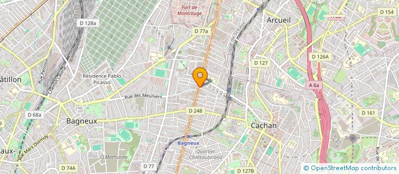 localisation de l'entreprise ESPACE MEDICAL ILE DE FRANCE à CACHAN