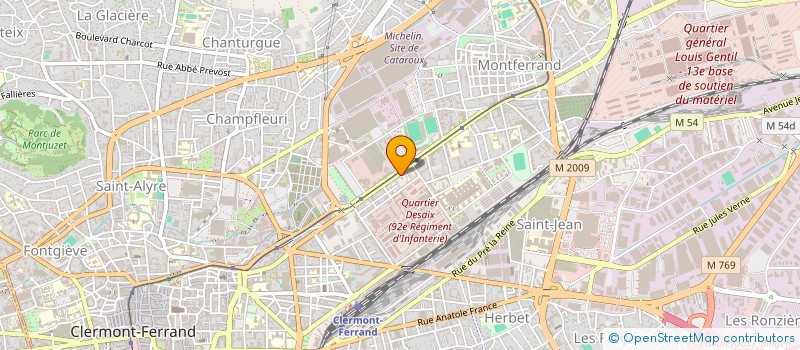 localisation de l'entreprise ESPACE MEDICAL MEDIC CENTRE  CLERMONT-FERRAND