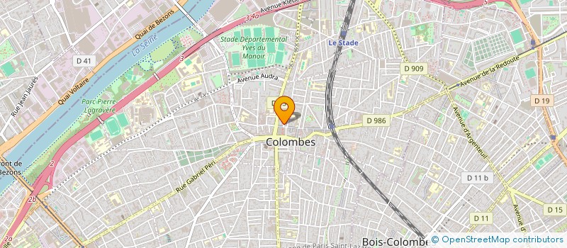 localisation de l'entreprise ESPACE MENAGER TELEVISION à COLOMBES