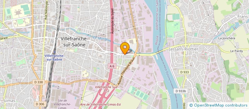 localisation de l'entreprise ESPACE MENUISERIE à VILLEFRANCHE-SUR-SAONE