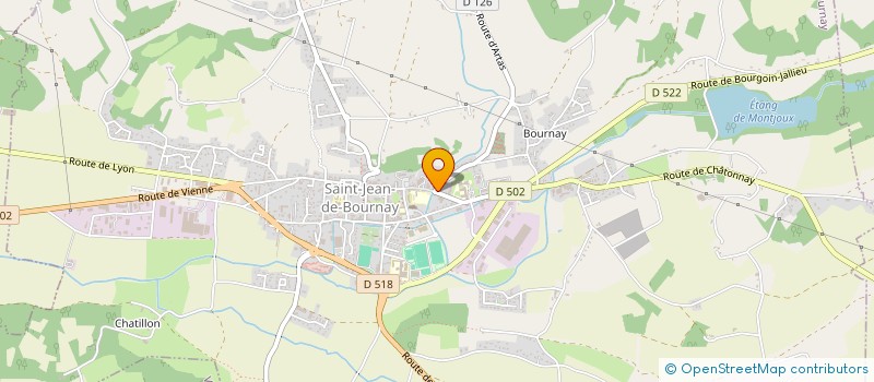 localisation de l'entreprise ESPACE MENUISERIE  SAINT-JEAN-DE-BOURNAY