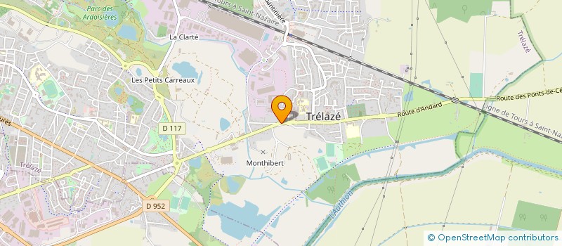 localisation de l'entreprise ESPACE MENUISERIE à TRELAZE
