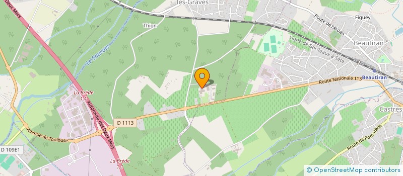 localisation de l'entreprise ESPACE MENUISERIES à AYGUEMORTE-LES-GRAVES