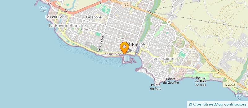 localisation de l'entreprise ESPACE MER à SAINT-PIERRE