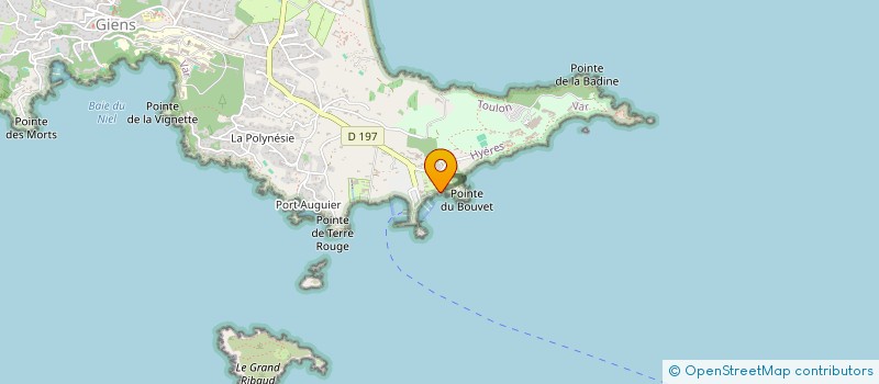 localisation de l'entreprise ESPACE MER FORMATION à HYERES