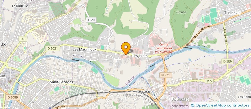 localisation de l'entreprise ESPACE MEUBLE à TRELISSAC