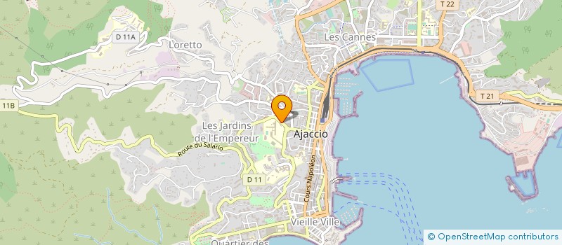 localisation de l'entreprise ESPACE MEUBLES ET CUISINES à AJACCIO