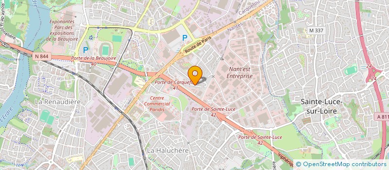 localisation de l'entreprise ESPACE MOBILITE à NANTES